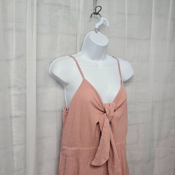 Anrabess Pink Halter Wide Leg Jumpsuit Coquette Cropped Club Beach XL - Picture 3 of 11